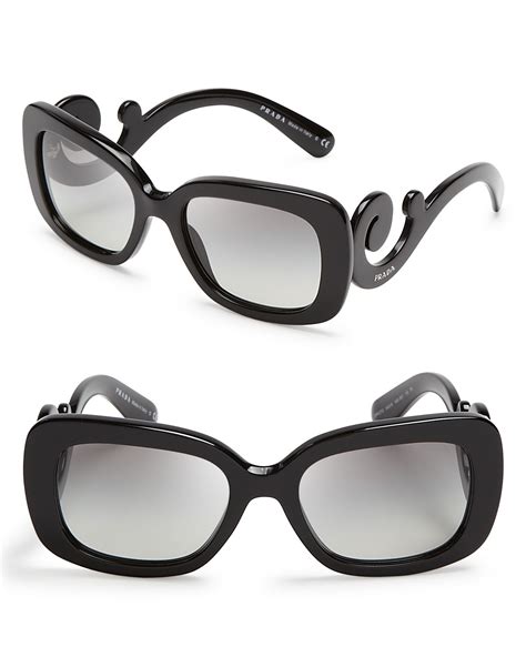 prada minimal baroque schwarz|Women's Sunglasses .